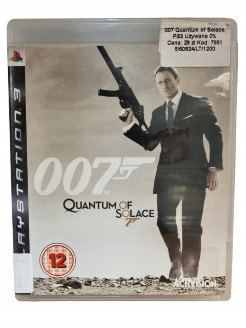 007: Quantum of Solace PS3 PlayStation 3 Gra na Płycie 007: Quantum of Solace PS3 PlayStation 3 Gra na Płycie