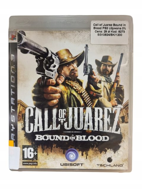 CALL OF JUAREZ BOUND IN BLOOD PS3 PlayStation 3 Gra na Płycie CALL OF JUAREZ BOUND IN BLOOD PS3 PlayStation 3 Gra na Płycie