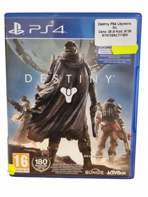 DESTINY PS4 PLAYSTATION 4 GRA NA PŁYCIE DESTINY PS4 PLAYSTATION 4 GRA NA PŁYCIE
