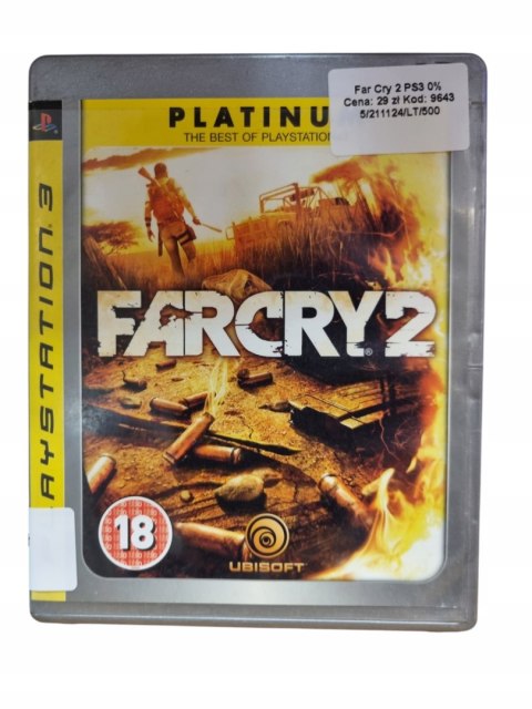 FAR CRY 2 PS3 Sony PlayStation 3 FAR CRY 2 PS3 Sony PlayStation 3