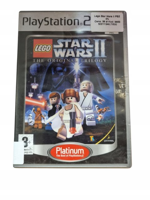 Gra LEGO Star Wars II The Original Trilogy Sony PlayStation 2 PS2 Gra LEGO Star Wars II The Original Trilogy Sony PlayStation 2 PS2
