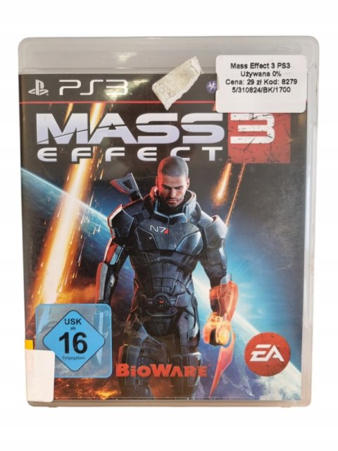 Mass Effect 3 Sony PlayStation 3 Gra na Płycie Mass Effect 3 Sony PlayStation 3 Gra na Płycie