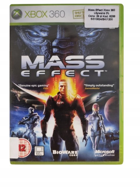 Mass Effect Microsoft Xbox 360 Gra na Płycie Mass Effect Microsoft Xbox 360 Gra na Płycie