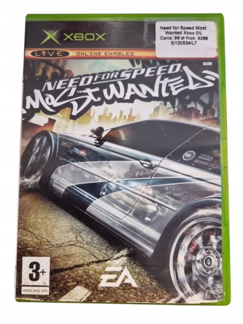NEED FOR SPEED MOST WANTED Microsoft Xbox Gra na Płycie NEED FOR SPEED MOST WANTED Microsoft Xbox Gra na Płycie