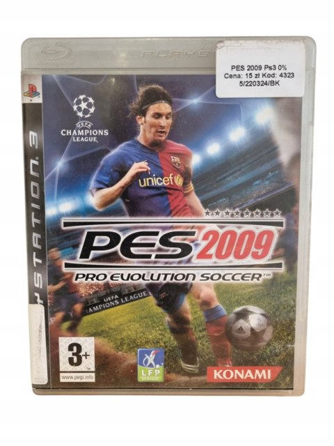 PES 2009 Sony PlayStation 3 Gra na Płycie PES 2009 Sony PlayStation 3 Gra na Płycie
