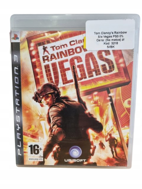 Tom Clancy's Rainbow Six: Vegas Sony PlayStation 3 Gra na Płycie Tom Clancy's Rainbow Six: Vegas Sony PlayStation 3 Gra na Płycie