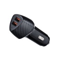 Ładowarka samochodowa Forcell F-Energy Carbon 2 x USB A QC3.0 3A 36W CC50-2A czarna