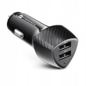 Ładowarka samochodowa Forcell F-Energy Carbon 2 x USB A QC3.0 3A 36W CC50-2A czarna