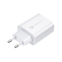 Ładowarka sieciowa do telefonu Forcell F-Energy USB C QC4.0 PD 3A 20W + kabel USB C do Lightning TFK-TC-20WPD biała