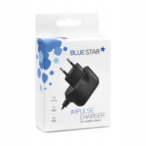 Ładowarka sieciowa do telefonu Samsung L760 / G800 / G600 / J750 Blue Star 1A 5W TFK-TC-1100B czarna