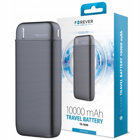 Forever power bank TB-100M 10000 mAh czarny