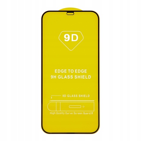 Szkło hartowane 9D do iPhone 13 Mini 5.4 czarna ramka