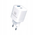 Ładowarka sieciowa USB-C USB-A 3mk Hyper GaN Charger 33W White