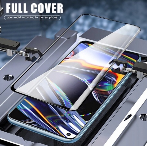 Szkło hartowane 9D do Huawei P30 Lite czarna ramka