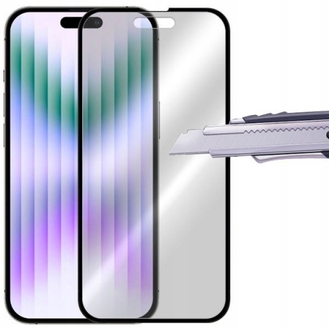 Szkło hartowane 9D do iPhone 14 Pro 6,1 czarna ramka