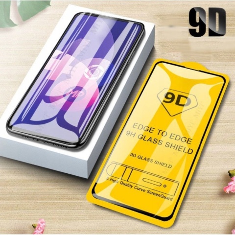 Szkło hartowane 9D do iPhone 15 6,1 / 16 6,1 czarna ramka