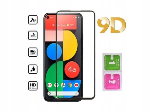 Szkło hartowane 9D do iPhone 15 Pro 6,1 czarna ramka