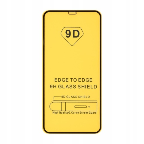 Szkło hartowane 9D do iPhone XS Max / 11 Pro Max czarna ramka