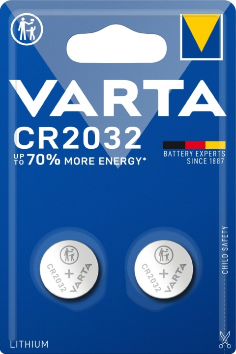 VARTA bateria litowa CR2032 (BIOS) 3V 2 szt