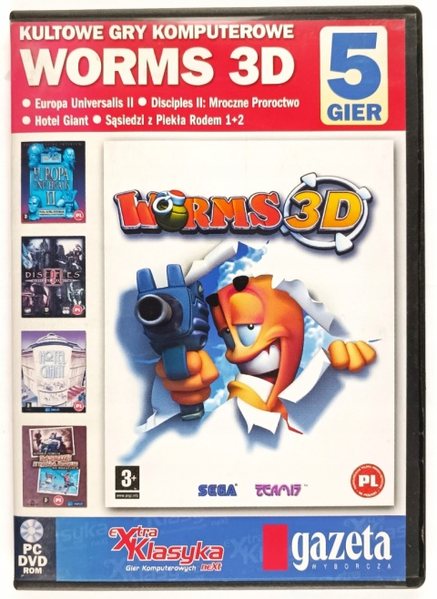 Gra Worms 3D PC Używana