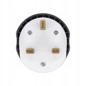 ADAPTER PODRÓŻNY GNIAZDKA EU-UK PL ANGLIA MALTA CYPR DUBAJ KATAR EMIRATY