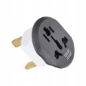 ADAPTER PODRÓŻNY GNIAZDKA EU-UK PL ANGLIA MALTA CYPR DUBAJ KATAR EMIRATY