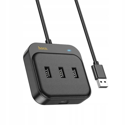 HOCO adapter HUB 4w1 USB do USB2.0*3+RJ45 100 Mbps HOCO adapter HUB 4w1 USB do USB2.0*3+RJ45 100 Mbps
