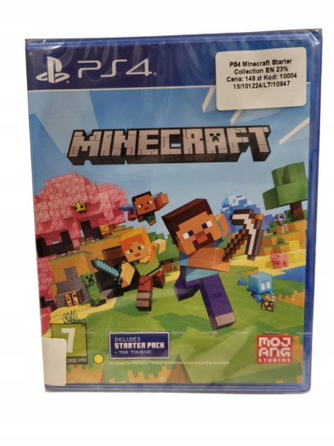 Minecraft Starter Collection PS4 Nowa Gra na Płycie w Folii Minecraft Starter Collection PS4 Nowa Gra na Płycie w Folii