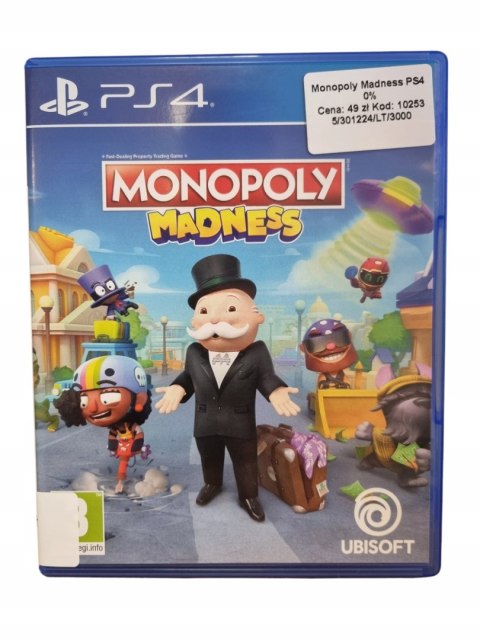 Monopoly Madness Sony PlayStation 4 PS4 Monopoly Madness Sony PlayStation 4 PS4