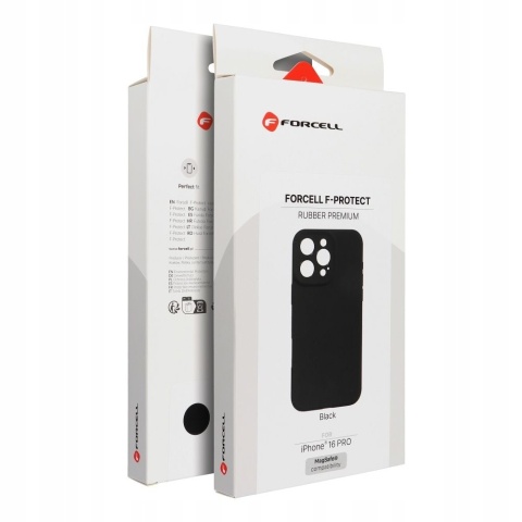 Etui na iPhone 17 Forcell F-Protect Rubber Premium zgodny z MagSafe czarny 0INT