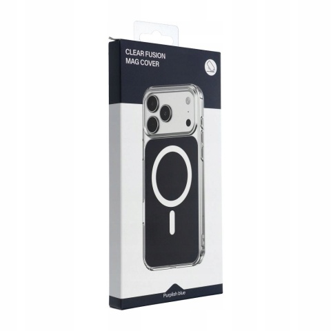 Futerał do iPhone 17 PRO MAX Clear Fusion Mag Cover zgodny z MagSafe granatowy