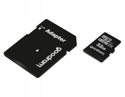 GOODRAM Karta pamięci microSD 32GB 100MB/s class 10 UHS I z adapterem SD