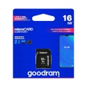 GOODRAM karta pamięci microSD 16GB 100MB/s class 10 UHS I z adapterem SD