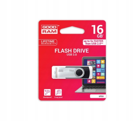 Goodram pendrive 16GB USB 3.0 Twister czarny