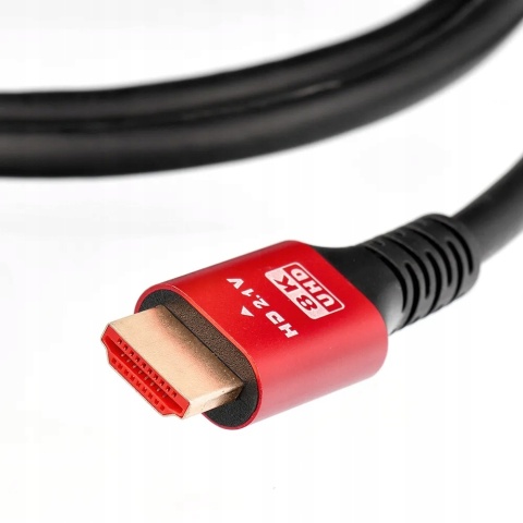 Kabel HDMI 2.1 8K 60Hz / 4K 120Hz - Ultra High Speed, HDR, eARC, VRR, 48Gbps 2 m czarny