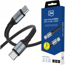 Kabel USB C - USB C 240W 1m 3MK Hyper Cable N-Series