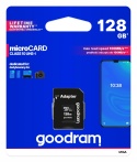Karta Pamięci GOODRAM microSD 128GB CLASS 10 UHS I 100MB/s z adapterem SD