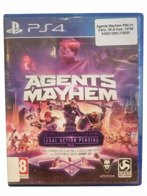 Agents of Mayhem Retail Edition PS4 Używane Agents of Mayhem Retail Edition PS4 Używane