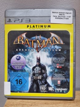BATMAN ARKHAM ASYLUM PS3 Playstation 3 Używana