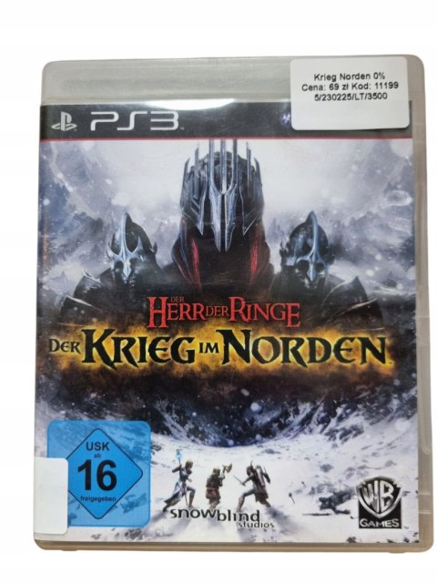 DER HERR DER RINGE DER KRIEG IM NORDEN PS3 Playstation 3 Używana DER HERR DER RINGE DER KRIEG IM NORDEN PS3 Playstation 3 Używana