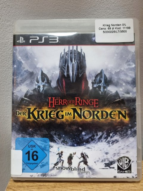 DER HERR DER RINGE DER KRIEG IM NORDEN PS3 Playstation 3 Używana DER HERR DER RINGE DER KRIEG IM NORDEN PS3 Playstation 3 Używana