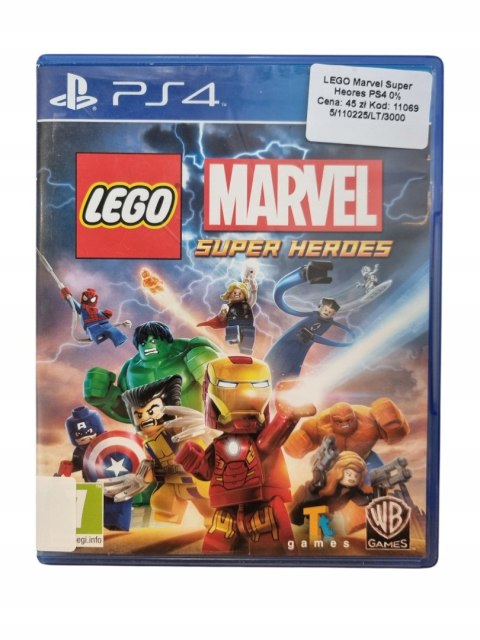 LEGO Marvel Super Heroes PS4 Używana LEGO Marvel Super Heroes PS4 Używana