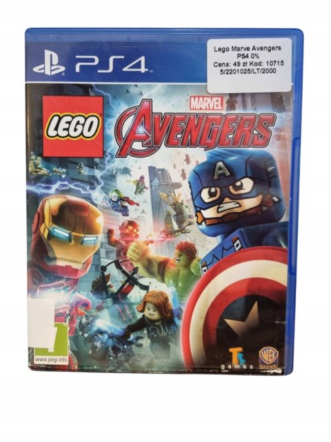 Lego Avengers PS4 Używana Lego Avengers PS4 Używana