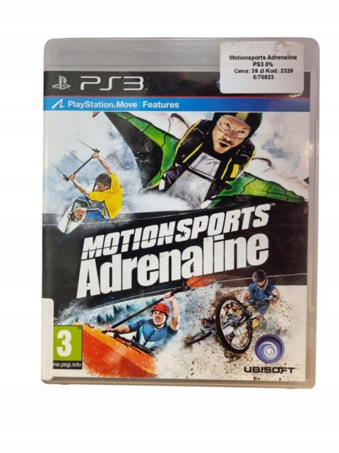 MotionSports Adrenaline PS3 Używane MotionSports Adrenaline PS3 Używane