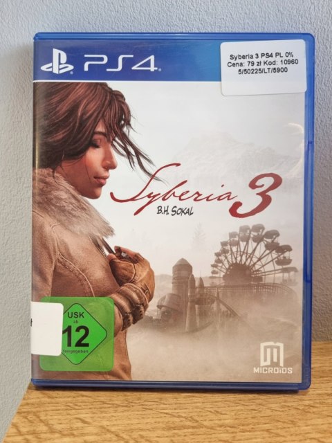 Syberia 3 PS4 Używana Syberia 3 PS4 Używana