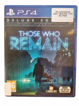 Those Who Remain PS4 PlayStation 4 Używane
