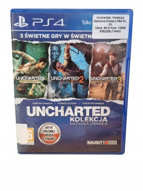 Uncharted Kolekcja Nathana Drake'a PS4 Używana Uncharted Kolekcja Nathana Drake'a PS4 Używana