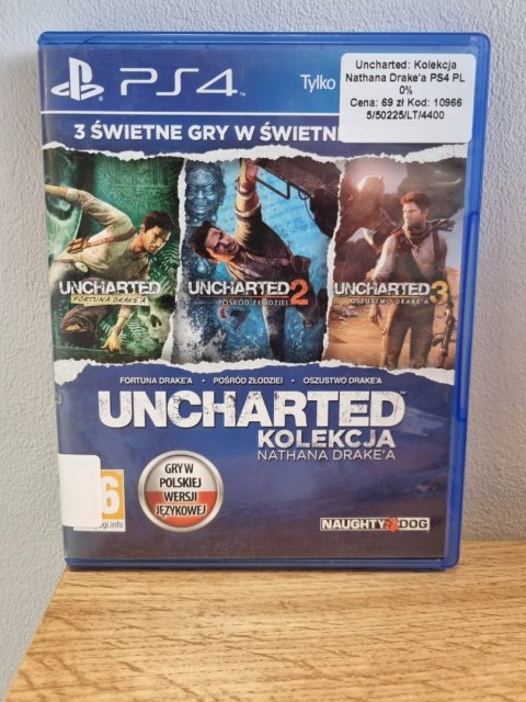 Uncharted Kolekcja Nathana Drake'a PS4 Używana Uncharted Kolekcja Nathana Drake'a PS4 Używana