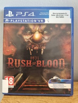 Until Dawn Rush of Blood VR PS4 PlayStation 4 Używane