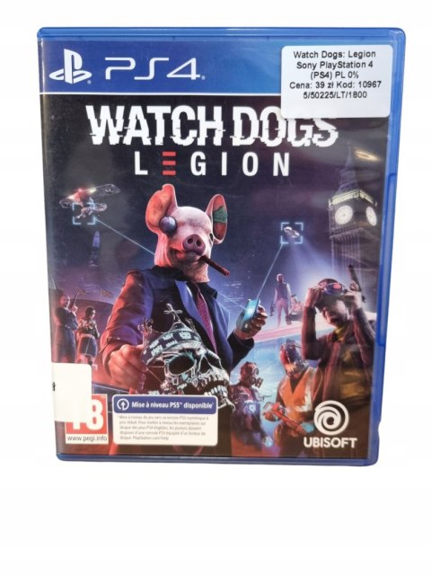 Watch Dogs Legion PS4 Używana Watch Dogs Legion PS4 Używana